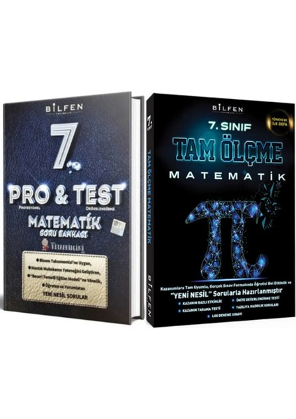 7. Sınıf Pro Test Matematik Soru Bankası - 7. Sınıf Matematik Tam Ölçme Yeni