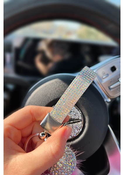 Şeker Pembe Ponpon & Yaldız Logosuz Anahtarlık & Yaldız Disko Top & Yaldız Harf modelleri