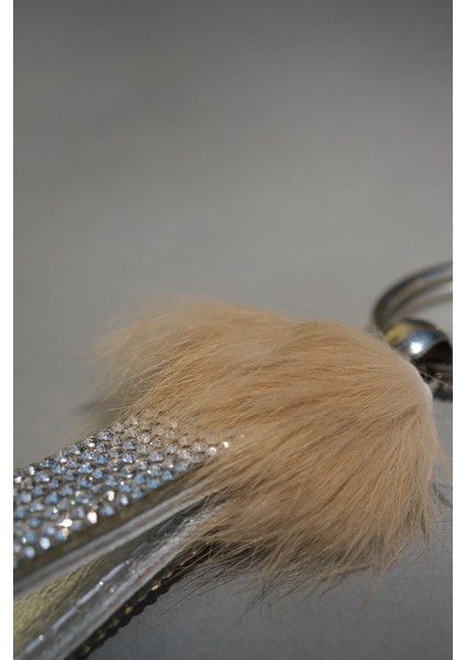 Kemıl Tavşan Tüylü Gümüş Logosuz Anahtarlık & Gümüş Harf fiyatları