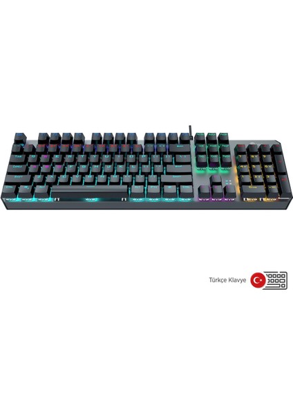 Lenovo GK301 USB Kablolu Makro Tuşlu Rgb LED Aydınlatmalı Gaming Mekanik Türkçe Q Klavye Gri fiyatları