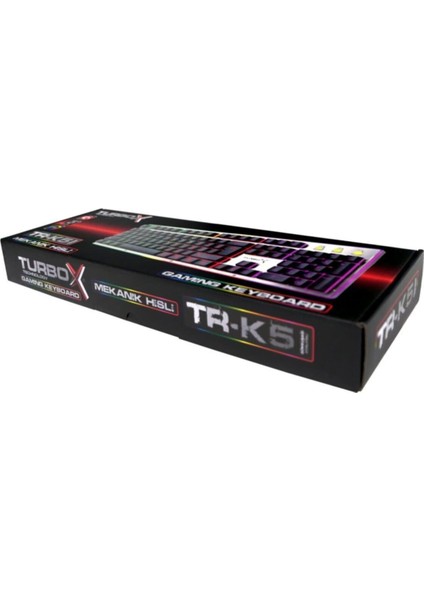 Gunpike Tr-K5 USB Kablolu Gaming Standart Q Işıklı Metal Kasa Klavye