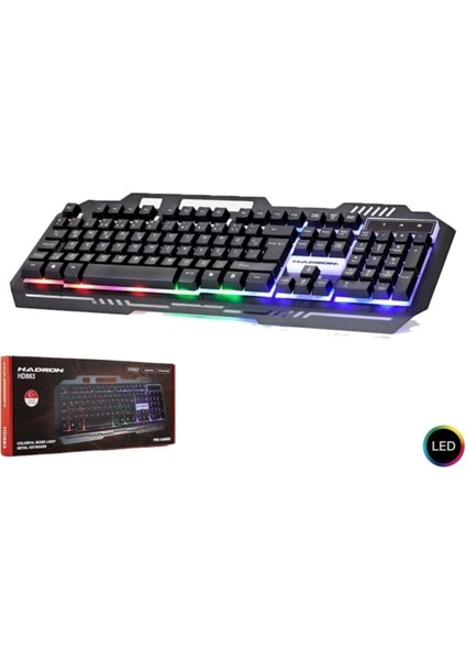 HD863 Kablolu Metal Rgb Işıklı Oyuncu Gaming Klavye fiyatları