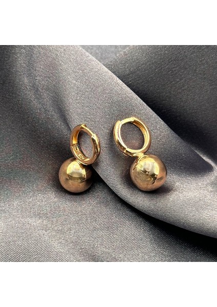 Sfera Top Rose Kaplama Kadın Gümüş Küpe