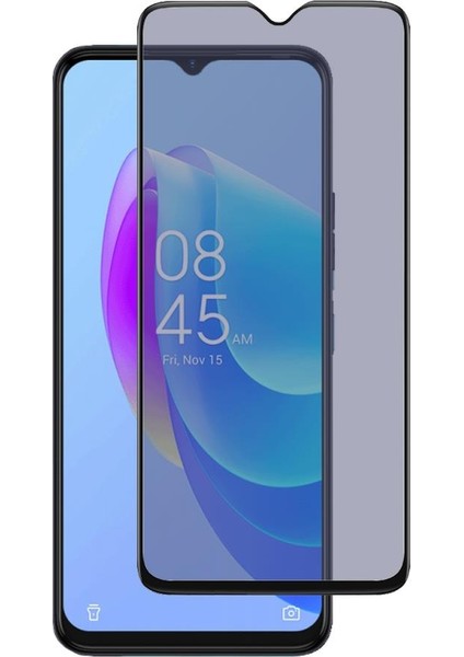 Realme C21Y Gizli Hayalet Ekran Koruyucu Temperli Cam Yandan Gözükmez