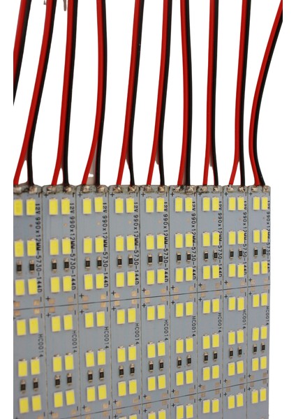 12V 5730 Çift Sıra Alüminyum Çubuk LED 144 Ledli Beyaz 1m