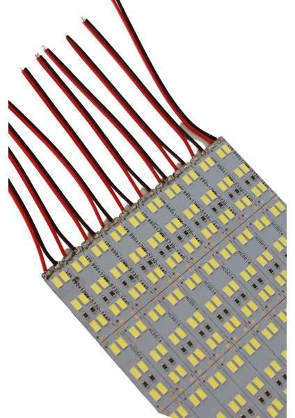 12V 5730 Çift Sıra Alüminyum Çubuk LED 144 Ledli Beyaz 1m