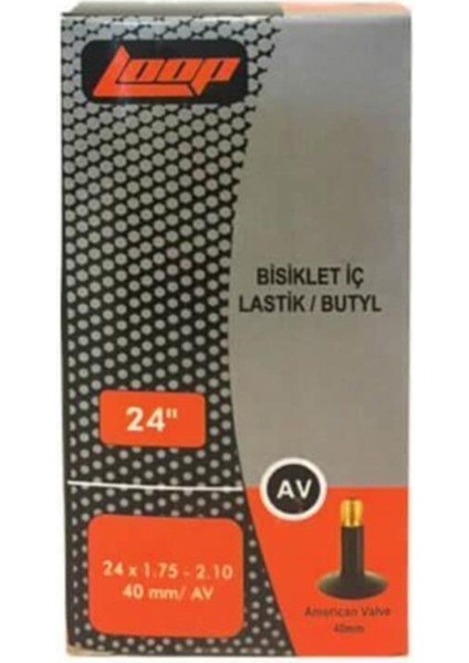 Iç Lastik - 24 x 1.75-2.10 AV40 - Siyah