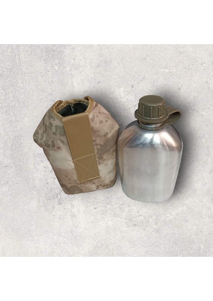 Alüminyum Matara Askeri Tip Kamuflaj Renk Taşıma Kılıflı fiyatları