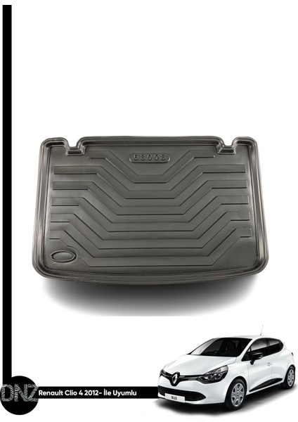 Renault Clıo 4 Hb 2012 ve Sonrası Birebir Uyumlu 3D Bagaj Havuzu