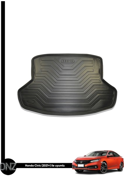 Honda Cıvıc 3D Sedan 2021VE Sonrası Birebir Uyumlu 3D Bagaj Havuzu