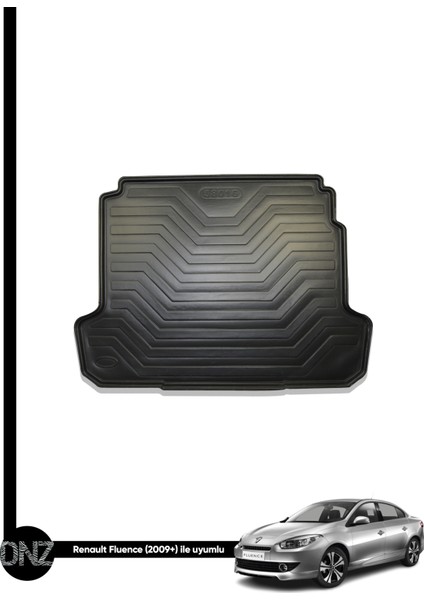 Renault Fluence Sedan 2009 ve Sonrası Birebir Uyumlu 3D Bagaj Havuzu