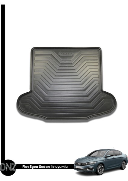 Fıat Egea Sedan 2015 ve Sonrası Birebir Uyumlu 3D Bagaj Havuzu