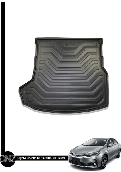 Toyota Corolla Sedan 2013 - 2018 Birebir Uyumlu 3D Bagaj Havuzu