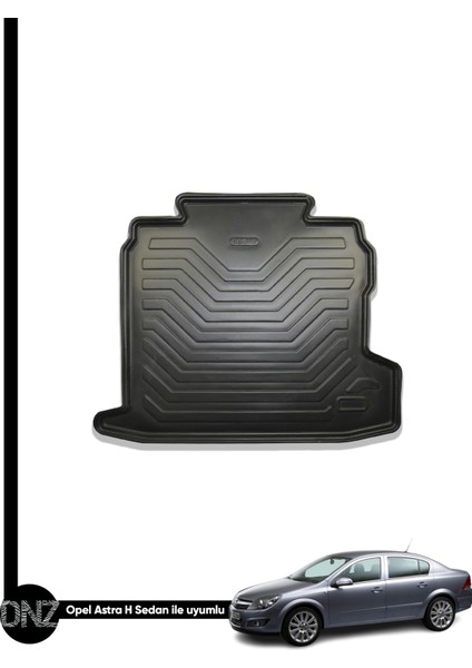 Opel Astra H Sedan 2007 - 2012 Birebir Uyumlu 3D Bagaj Havuzu