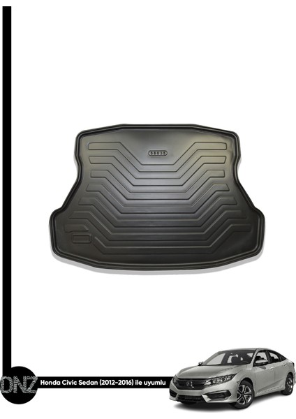 Honda Cıvıc Sedan 2012 - 2016 Birebir Uyumlu 3D Bagaj Havuzu