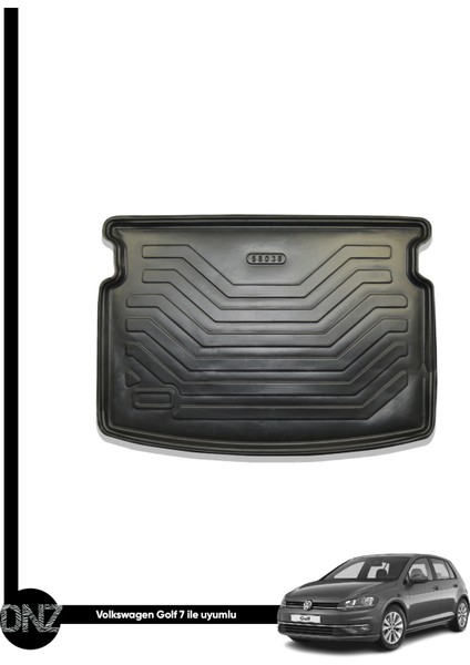 Volkswagen Golf 7 Hb 2013 - 2019 Birebir Uyumlu 3D Bagaj Havuzu
