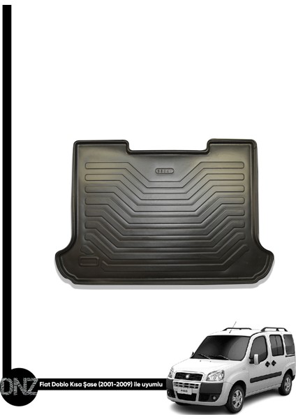 Fıat Doblo 2001 - 2009 Birebir Uyumlu 3D Bagaj Havuzu