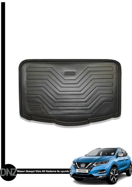 Nıssan Qashqaı Suv Alt (Visia) 2014 ve Sonrası Birebir Uyumlu 3D Bagaj Havuzu