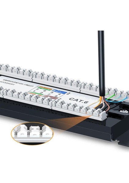 24 Port 1u Cat6 Patch Panel