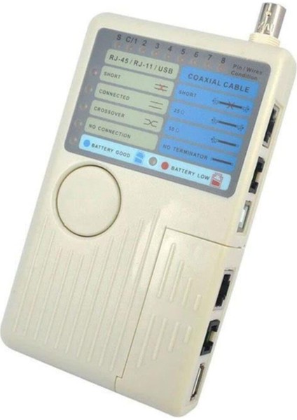 Kablo Tester RJ11 RJ45 USB Bnc Lan Ağ Kablosu Test Cihazı ARS2021_KEEPRO_ÇOK Fonk.kablo