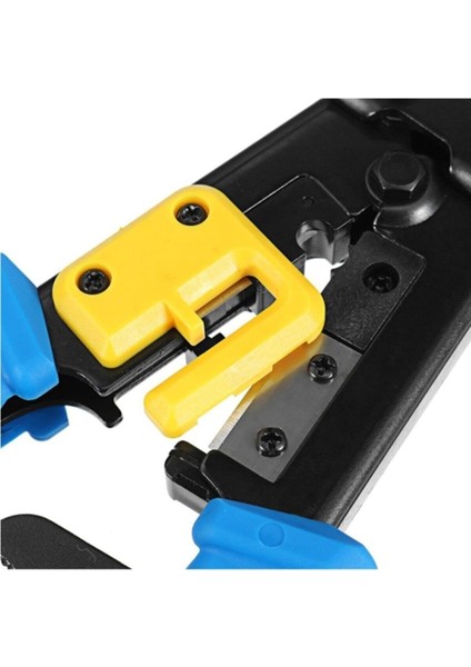 S-Link RJ45-RJ11 Cat5 Cat6 Kolay Sıkma Pensesi + Kablo Test Cihazı + Yeni Nesil Jak 10 Adet 3 Lü Set