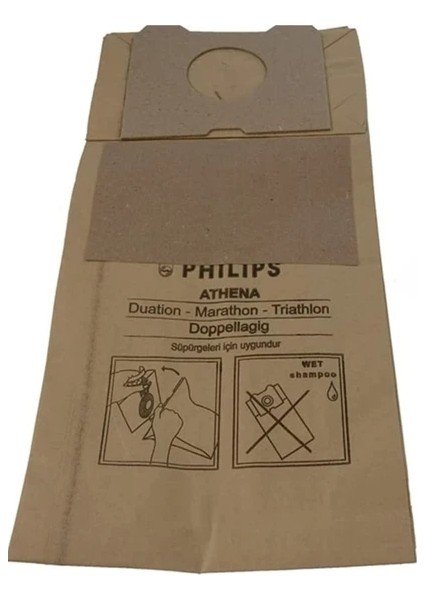 Philips Triathlon 1400 Süpürge Toz Torbası 10 Adet