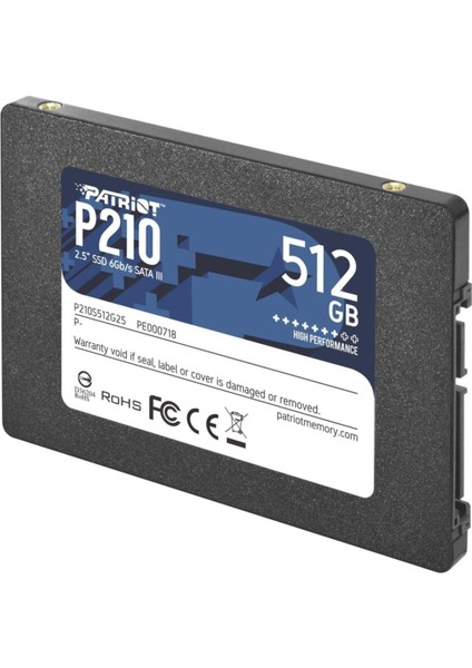 512GB P210 Sata 3.0 520-430MB/S 7mm 2.5&quot; Flash SSD P210S512G25