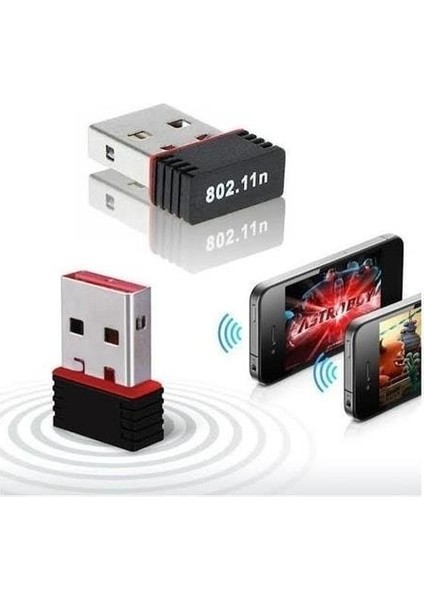 Oem Alfanet 150 Mbps Kablosuz USB 802.11N Wifi Adaptör