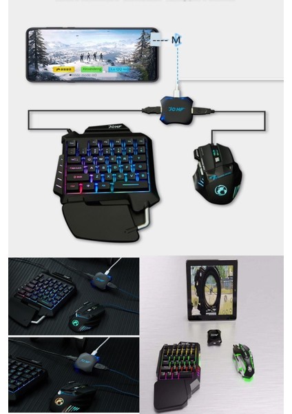 Içinde Klavye ve Mouse Bulunan Pubg Uyumlu Jchf-68 Pubg Oyuncu Seti Oyunu Eğlenceli Hale Getirin fırsatları