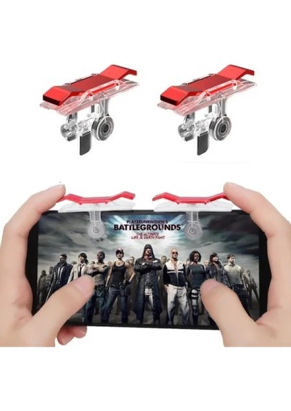 Oyun Konsolu Tetik Düğmesi Mobil Oyunlar İçin Yüksek Hassasiyet 2 Adet