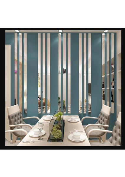 Duvar ve Dekorasyon Çıtası Kendinden Yapışkanlı 3 cm Gümüş (1 Rulo 10 Mt)