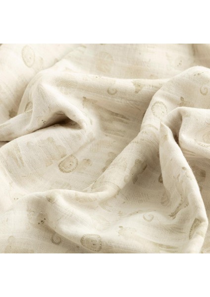 Safari Yenidoğan Baskılı Battaniye Ekru indirimleri