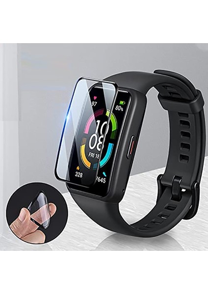Samsung Galaxy Watch 5 44 mm Uyumlu Ekran Koruyucu Nano Esnek Polymer Kırılmaz Koruma Siyah indirimleri