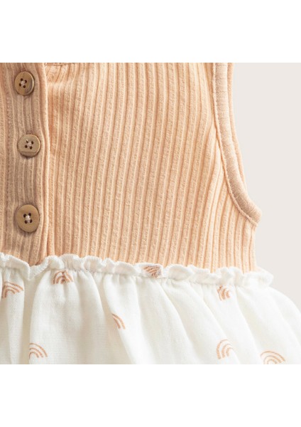 Rainbow Elbise Ekru/somon fiyatları