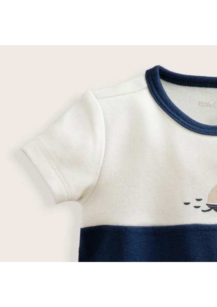 Marine Yenidoğan Kısa Tulum Ekru modelleri