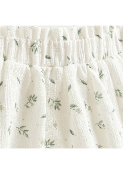 Floral Etek Ekru