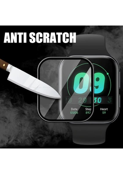 Oppo Watch 46 mm Uyumlu Ekran Koruyucu Nano Esnek Polymer Kırılmaz Koruma Siyah fırsatları