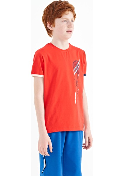 Fiesta Baskı Detaylı O Yaka Standart Kalıp Erkek Çocuk T-Shirt - 11131 fırsatları