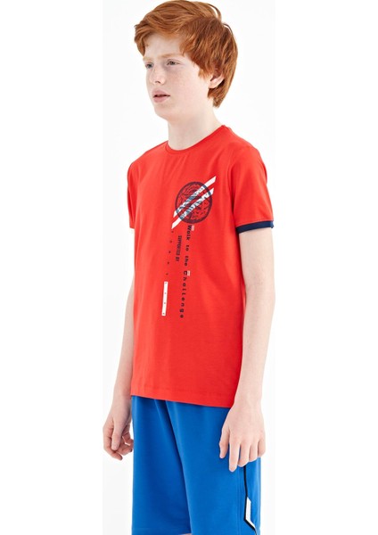 Fiesta Baskı Detaylı O Yaka Standart Kalıp Erkek Çocuk T-Shirt - 11131 indirimleri