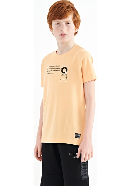 Kavun Içi Baskı Detaylı O Yaka Standart Kalıp Erkek T-Shirt - 11145 indirimleri