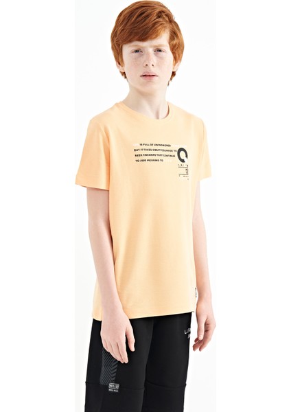 Kavun Içi Baskı Detaylı O Yaka Standart Kalıp Erkek T-Shirt - 11145 fırsatları