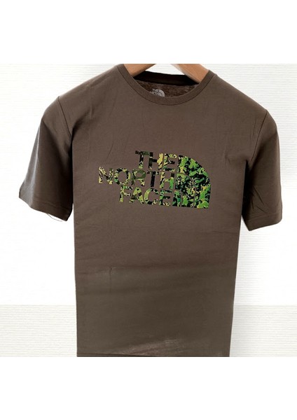 Kamuflaj Desen Yazılı T-Shirt