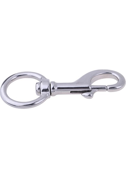 Paslanmaz Çelik Karabiner Anahtarlık 120mm U0026 Düz Döner Karabiner (Yurt Dışından)