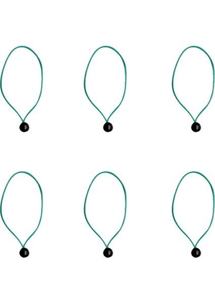 Pretia 6x 24cm Uzunluğunda Top Bungee Kordon Muşamba Kravat Aşağı Kayış Gölgelik Çadır Aksesuarı Yeşil (Yurt Dışından)