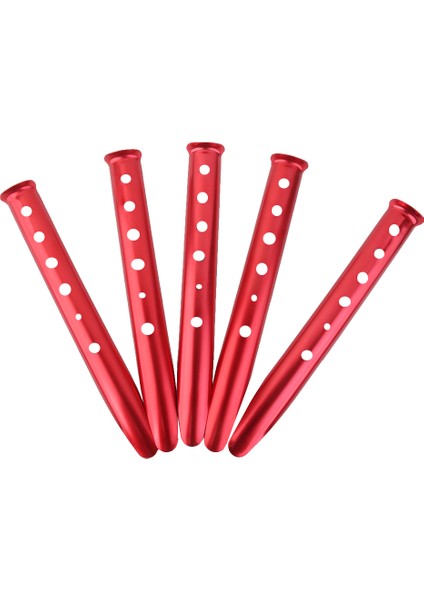 5 X Kırmızı Alüminyum Alaşım Kamp Yürüyüş Gezisi Çadır Kazıklar Bahis (Yurt Dışından)