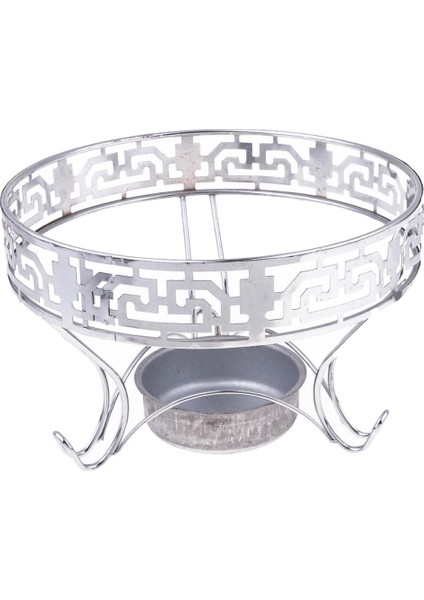 Kamp Alkol Soba Stand Raf Ruhu Brülör Tepsi Sobası - Gümüş, 26cm (Yurt Dışından)