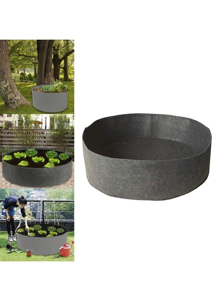 Kumaş Yükseltilmiş Yatak Bahçe Büyümek Çanta Kutusu Kılıfı Kapalı Açık Grı_60x20 Cm (Yurt Dışından) indirimleri