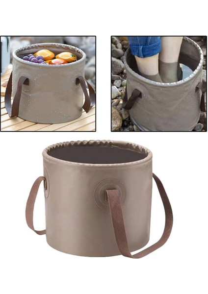 Kamp Depolama Kepçesi Dış Mekan Balıkçılığı Kampı Haki 10l Için Katar Büyük Kapasite (Yurt Dışından) indirimleri