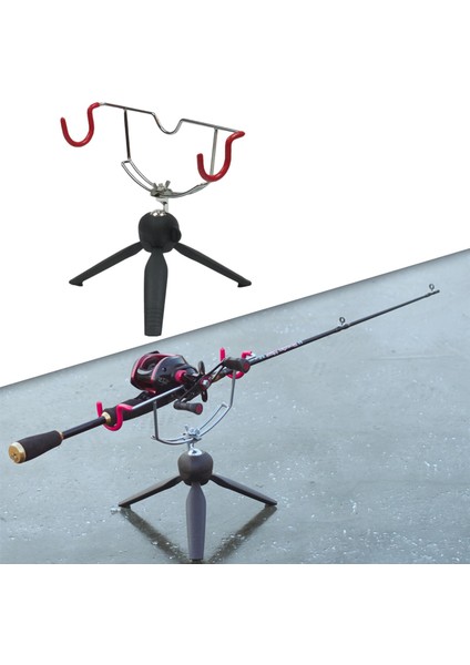 Metal Buz Balıkçılık Çubuğu Tripod Küçük Üçgen Braket Balıkçılık Kutbu Stand Tip (Yurt Dışından)