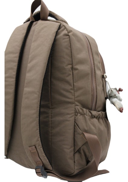 Krinkıl Suya Dayanıklı Kumaş Unisex Vizon Okul Sırt Çantası 2300